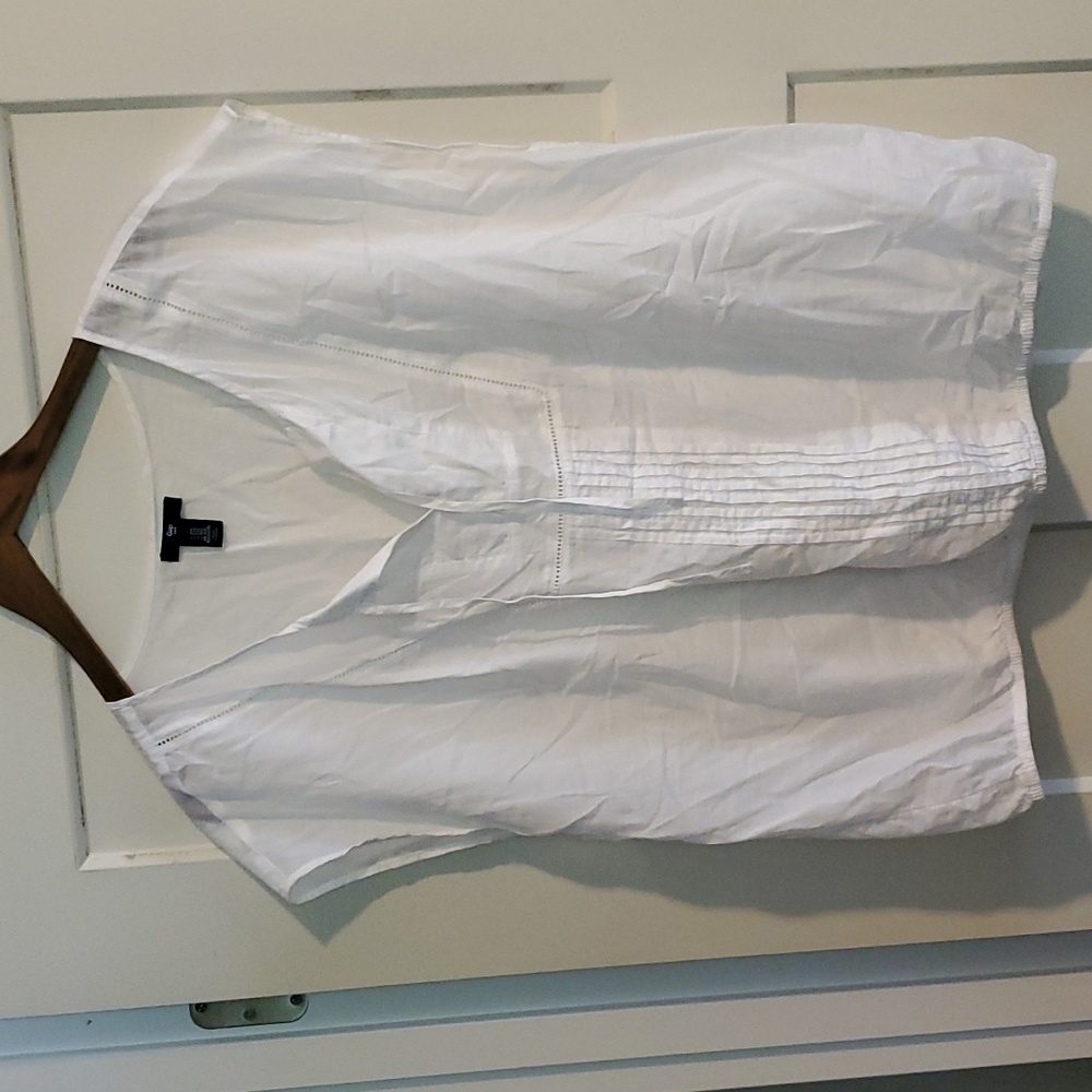 Gap white linen XXL sleeveless top
